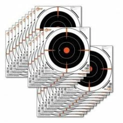 Allen EZ Aim Paper 8" X 8" Bullseye Black/Orange/White 26 Pack