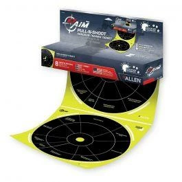 Allen EZ Aim Pull-N-Shoot Splash Paper 12" X 12" Circle Yellow/Black 8 Pack 1 Allen EZ Aim Pull-N-Shoot Splash Paper 12" X 12" Circle Yellow/Black 8 Pack