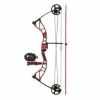 Cajun Archery Shore Runner RTF Kit - Axle-to-Axle: 31.5" - Draw Length: 17-29 - Red & Black- Right Hand - Draw Weight: 50 Lbs.