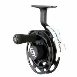 13 Fishing Black Betty - Inline Ice Fishing Reel - 1:1 Gear Ratio - Left Hand Retrieve + Right Hand Retrieve Interchangeable