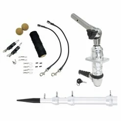 Tigress XD Top Mount System - 15' - Silver Outriggers Elite Rigging Kit