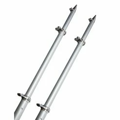 TACO Marine TACO 18' Deluxe Outrigger Poles W/Rollers - Silver/Silver