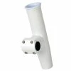 C.E. Smith Adjustable Mid Mount Rod Holder - 1-1/4" Or 1-5/16" OD - White Powder Coat Aluminum W/Sleeve & Hex Key