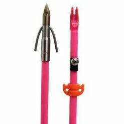 AMS Bowfishing Chaos Point With Pink Fiberglass Shaft