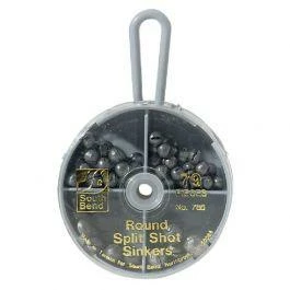South Bend 79-piece Round Split Shot Sinker Kit Assortment - (35) Size BB, (28) Size 3/0, (10) Size 7, (6) Size 5 1 South Bend 79-piece Round Split Shot Sinker Kit Assortment - (35) Size BB, (28) Size 3/0, (10) Size 7, (6) Size 5