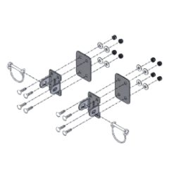 Clam Tow Hitch Bracket Kit