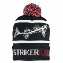 StrikerICE Fossil Pom Hat - Black - OSFM
