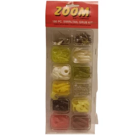 Zoom 186 PC. Swirltail Grub Kit
